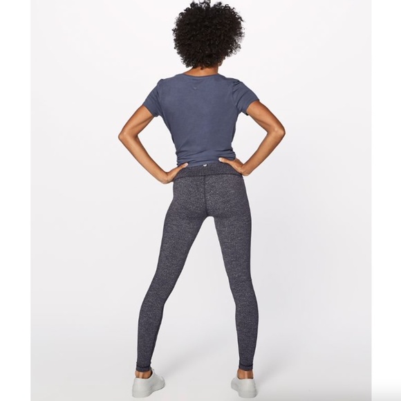 Lululemon Wunder Under 28" Hi-Rise Tight Luon Variegated Knit Heathered Black - Picture 8 of 16